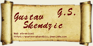 Gustav Skendžić vizit kartica